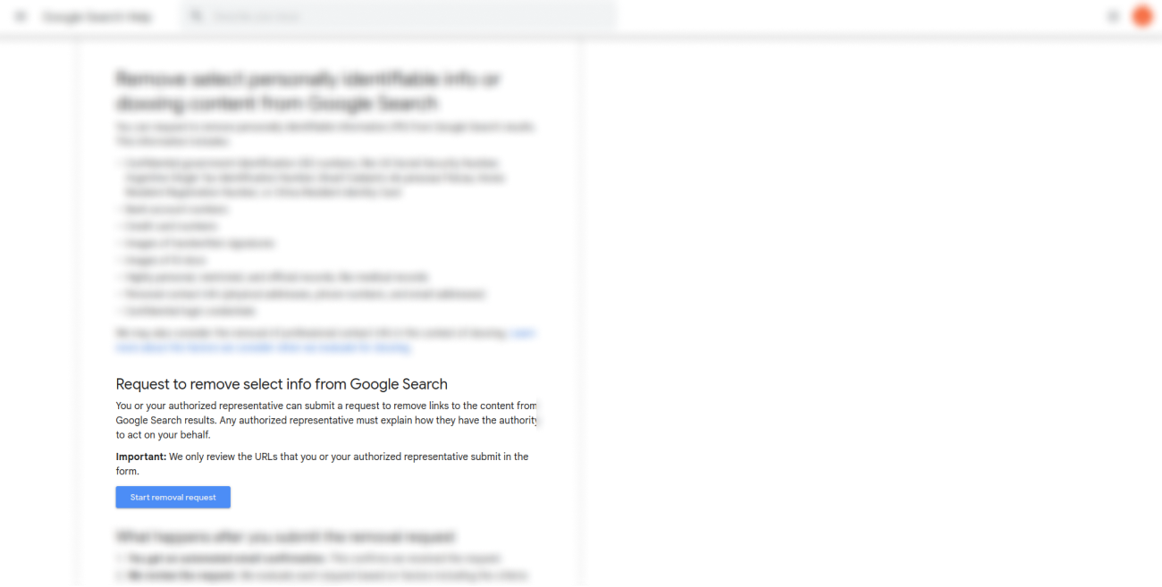 Opt out of Google step 1-0